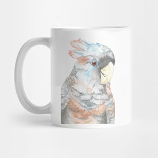 Baby gang-gang cockatoo watercolor portraint painting Mug